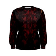 Black Lace Burgundy Design By Flipstylez Designs Women s Sweatshirt