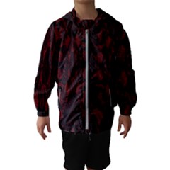 Black Lace Burgundy Design By Flipstylez Designs Hooded Windbreaker (kids)