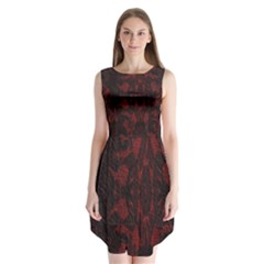 Black Lace Burgundy Design By Flipstylez Designs Sleeveless Chiffon Dress   by flipstylezfashionsLLC