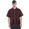 Black lace burgundy design by FlipStylez Designs Men s Short Sleeve Shirt View1