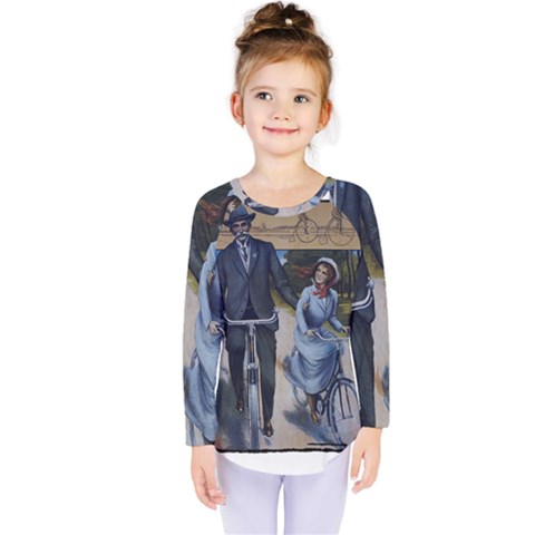 Bicycle 1763283 1280 Kids  Long Sleeve Tee by vintage2030