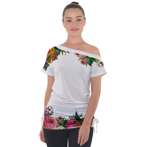 Flower 1770191 1920 Tie-up Tee by vintage2030