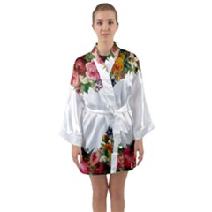 Flower 1770191 1920 Long Sleeve Kimono Robe by vintage2030