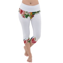 Flower 1770191 1920 Lightweight Velour Capri Yoga Leggings by vintage2030