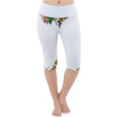 Flower 1770191 1920 Lightweight Velour Cropped Yoga Leggings by vintage2030