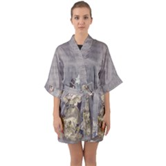 Background 1775352 1280 Quarter Sleeve Kimono Robe by vintage2030