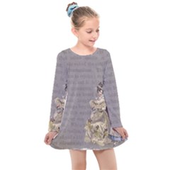 Background 1775352 1280 Kids  Long Sleeve Dress