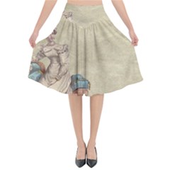 Background 1775324 1920 Flared Midi Skirt by vintage2030