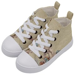 Background 1775324 1920 Kid s Mid-top Canvas Sneakers by vintage2030