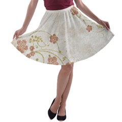 Background 1775372 1920 A-line Skater Skirt by vintage2030