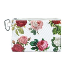 Roses 1770165 1920 Canvas Cosmetic Bag (medium) by vintage2030