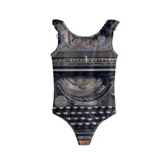 Typewriter Kids  Frill Swimsuit