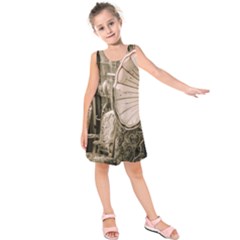 Flea Market Redord Player Kids  Sleeveless Dress by vintage2030