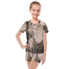 Flea Market Redord Player Kids  Mesh Tee And Shorts Set