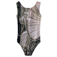 Flea Market Redord Player Kids  Cut-out Back One Piece Swimsuit