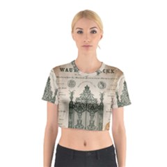 Building News Cotton Crop Top by vintage2030