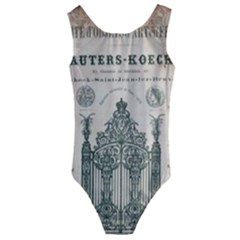 Building News Kids  Cut-out Back One Piece Swimsuit