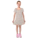 Letter Kids  Short Sleeve Velvet Dress View1