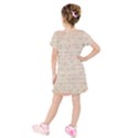 Letter Kids  Short Sleeve Velvet Dress View2