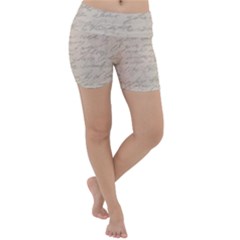 Letter Lightweight Velour Yoga Shorts