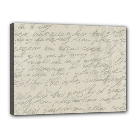 Handwritten Letter 2 Canvas 16  X 12  (stretched) by vintage2030