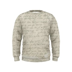 Handwritten Letter 2 Kids  Sweatshirt by vintage2030