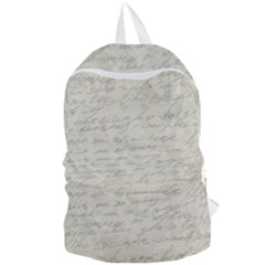 Handwritten Letter 2 Foldable Lightweight Backpack by vintage2030