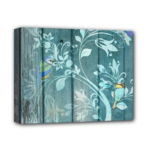 Green Tree Deluxe Canvas 14  X 11  (stretched) by vintage2030