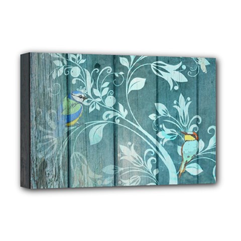 Green Tree Deluxe Canvas 18  X 12  (stretched) by vintage2030