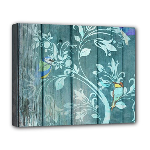 Green Tree Deluxe Canvas 20  X 16  (stretched) by vintage2030