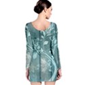 Green Tree Long Sleeve Velvet Bodycon Dress View2