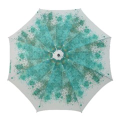 Splash Teal Golf Umbrellas by vintage2030