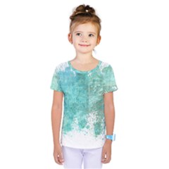 Splash Teal Kids  One Piece Tee