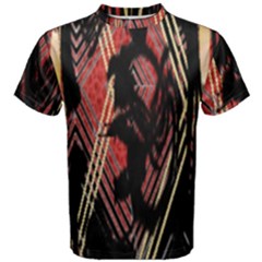 Decorative Red Creative Design By Flipstylez Designs Men s Cotton Tee by flipstylezfashionsLLC