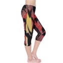 Red black and gold decorative design by FlipStylez Designs  Capri Leggings  View4