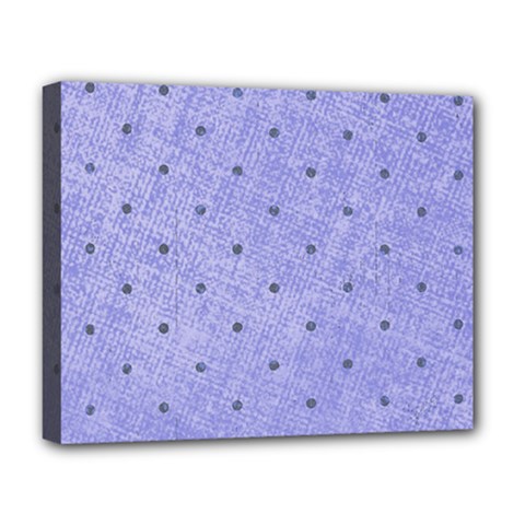 Dot Blue Deluxe Canvas 20  X 16  (stretched) by vintage2030