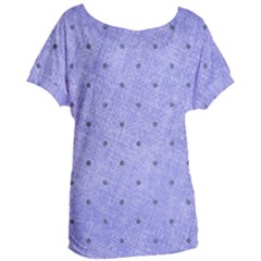 Dot Blue Women s Oversized Tee