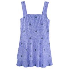 Dot Blue Kids  Layered Skirt Swimsuit