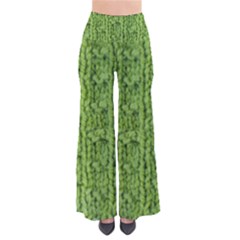 Knitted Wool Chain Green So Vintage Palazzo Pants by vintage2030