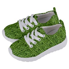 Knitted Wool Chain Green Kids  Lightweight Sports Shoes by vintage2030