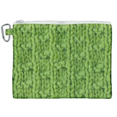 Knitted Wool Chain Green Canvas Cosmetic Bag (xxl) by vintage2030