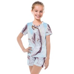 Background 1660365 1920 Kids  Mesh Tee And Shorts Set