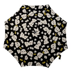 Cute Kawaii Popcorn Pattern Hook Handle Umbrellas (medium) by Valentinaart