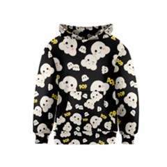 Cute Kawaii Popcorn Pattern Kids  Pullover Hoodie