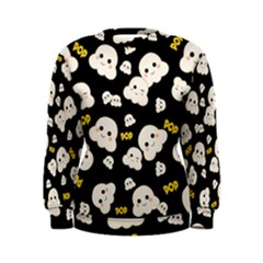 Cute Kawaii Popcorn Pattern Women s Sweatshirt