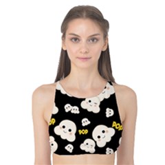 Cute Kawaii Popcorn Pattern Tank Bikini Top by Valentinaart