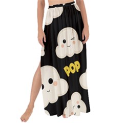 Cute Kawaii Popcorn Pattern Maxi Chiffon Tie-up Sarong by Valentinaart