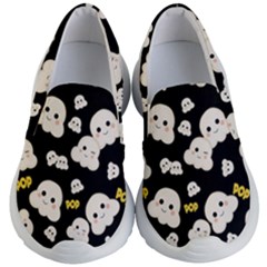 Cute Kawaii Popcorn Pattern Kid s Lightweight Slip Ons by Valentinaart