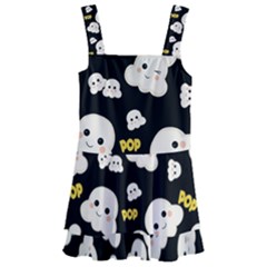 Cute Kawaii Popcorn Pattern Kids  Layered Skirt Swimsuit by Valentinaart