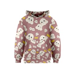 Cute Kawaii Popcorn Pattern Kids  Pullover Hoodie